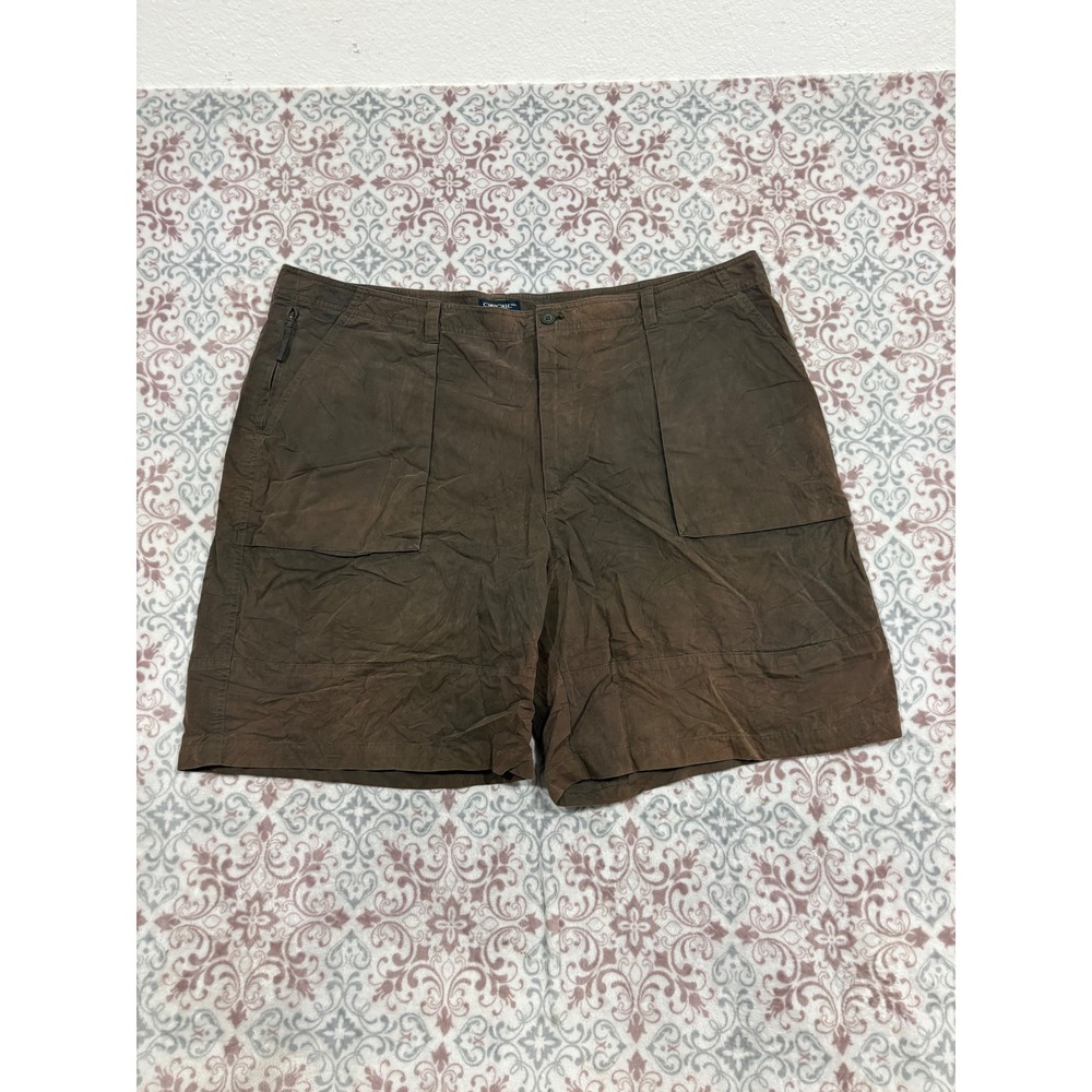 Cherokee Brand Mens Cargo Shorts Size 46 Brown Cotton Nylon Utility Hiking